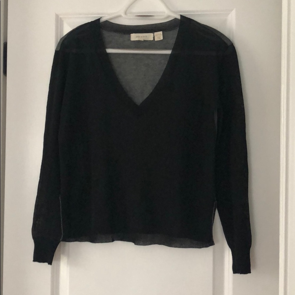 INHABIT Sheer Sweater